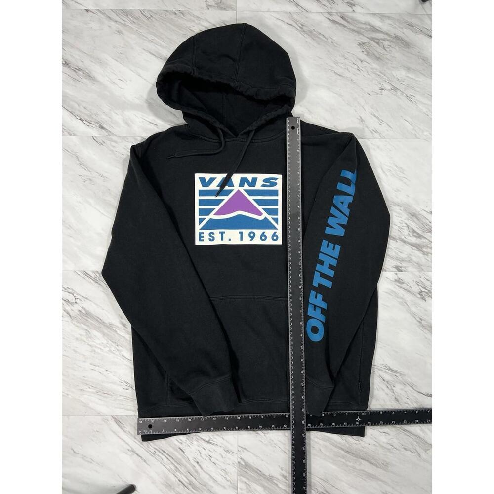 Vans Est 1966 Graphic Pullover Hoodie Black Mens Medium #8